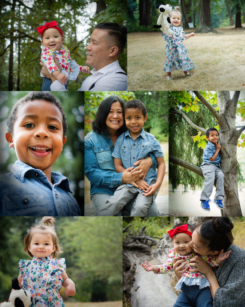 lots of photos of kids and their families
