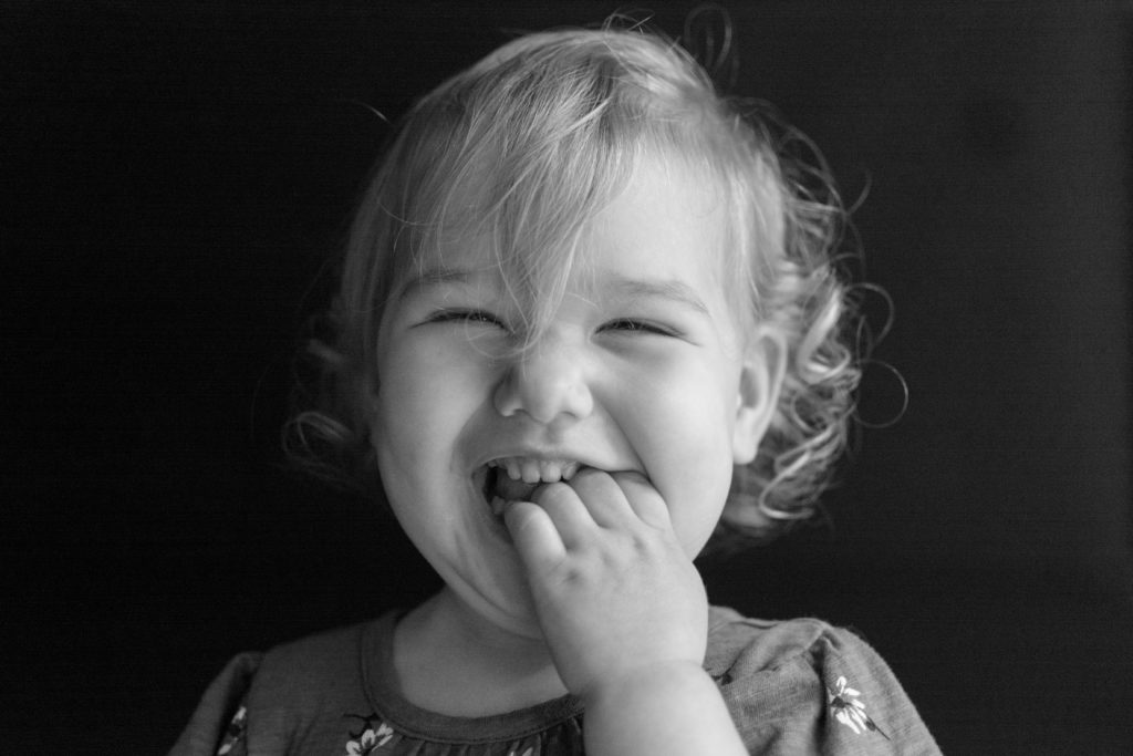 kid laughing