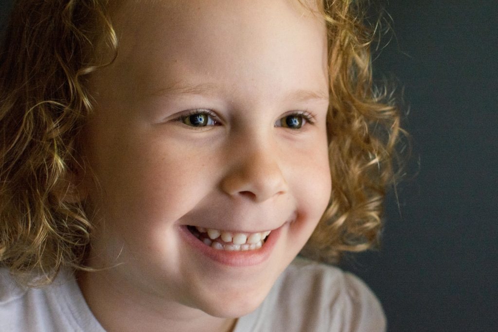 example photo: close up of smiling girl